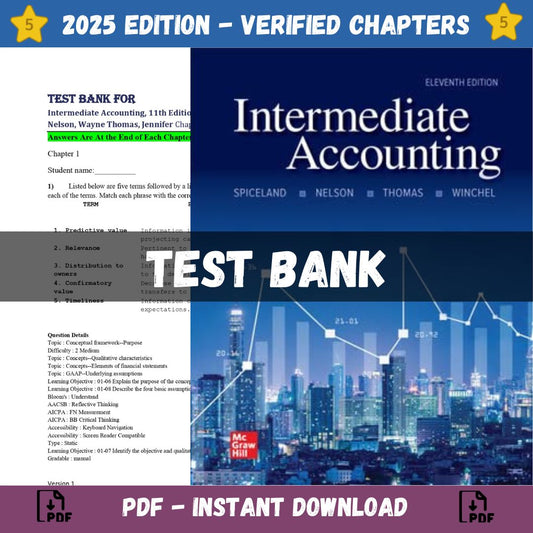 Test bank – Intermediate Accounting, 11th Edition (David Spiceland, 2022)-Guide Bank Pro